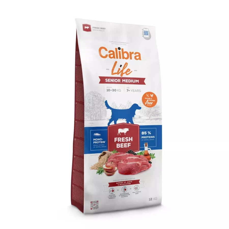 Calibra Dog Life Senior Medium Fresh Beef 1 Calibra Dog Life Senior Medium Fresh Beef