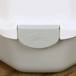 Petsentials Corner Cat Litter Tray With Hood -Pet Supplies CLT2GREY 5