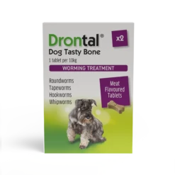 Drontal Tasty Bone Wormer Tablets Small/Medium Dog 14 Drontal Tasty Bone Wormer Tablets Small/Medium Dog -Pet Supplies DrontalTB Optx2Packs MARCH2025 FRONT2
