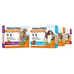 FRONTPRO® Chewable Tablets Flea And Tick Treatment For Dogs -Pet Supplies FrontProPackshots