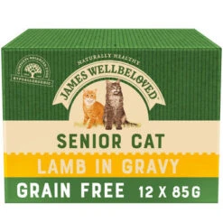 James Wellbeloved Grain Free Senior Cat Wet Food Pouch - Lamb