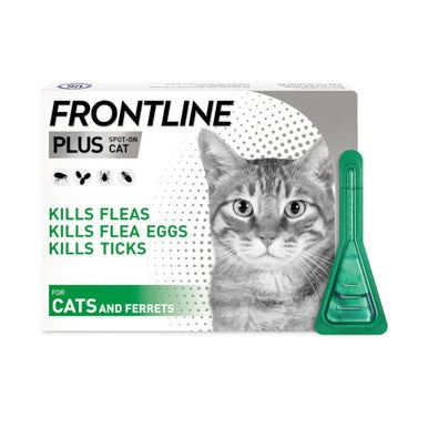 Frontline Plus Spot On Flea & Tick Treatment Cats 1 Frontline Plus Spot On Flea & Tick Treatment Cats