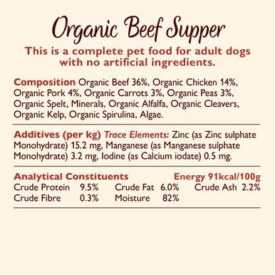 Lily's Kitchen Organic Adult Wet Dog Food - Beef Supper With Carrots & Peas 4 Lily's Kitchen Organic Adult Wet Dog Food - Beef Supper With Carrots & Peas - Image 4