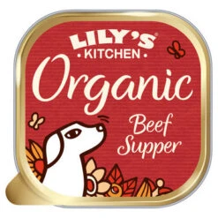 Lily's Kitchen Organic Adult Wet Dog Food - Beef Supper With Carrots & Peas