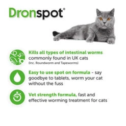 Dronspot Spot On Worming Solution For Small Cats (0.5-2.5kg) -Pet Supplies I9334278 en 03 57921.1700640541.386.513