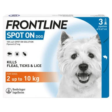 Frontline Spot On Flea & Tick Treatment For Small Dogs (2-10kg) 1 Frontline Spot On Flea & Tick Treatment For Small Dogs (2-10kg)