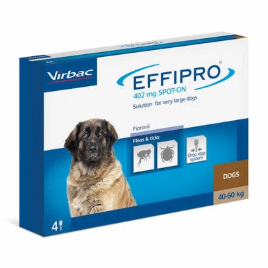 Effipro Spot-On Flea & Tick Treatment For Giant Dogs (40-60kg) 1 Effipro Spot-On Flea & Tick Treatment For Giant Dogs (40-60kg)