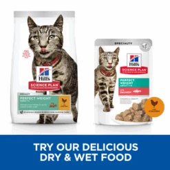 Hill's Science Plan Perfect Weight Adult 1-6 Wet Cat Food Pouches - Delicious Selection -Pet Supplies I9394277 en 04 35967.1710539486.386.513