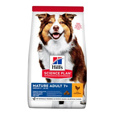 Hill's Science Plan Medium Mature Adult 7+ Dry Dog Food - Chicken 1 Hill's Science Plan Medium Mature Adult 7+ Dry Dog Food - Chicken