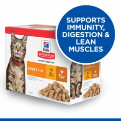 Hill's Science Plan Feline Adult 1-6 Wet Food - Poultry Selection -Pet Supplies I9405314 en 04 66568.1710539495.386.513
