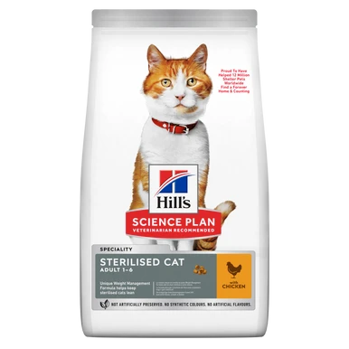 Hill's Science Plan Sterilised Cat Adult Cat Dry Food - Chicken 1 Hill's Science Plan Sterilised Cat Adult Cat Dry Food - Chicken