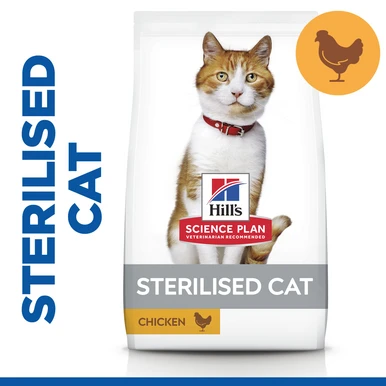 Hill's Science Plan Sterilised Cat Adult Cat Dry Food - Chicken 2 Hill's Science Plan Sterilised Cat Adult Cat Dry Food - Chicken - Image 2