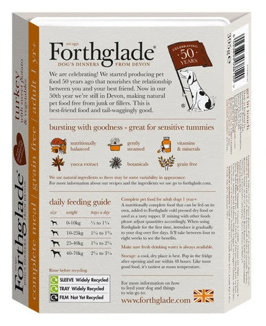 Forthglade Complete Grain Free Adult Wet Dog Food - Turkey With Sweet Potato & Vegetables 2 Forthglade Complete Grain Free Adult Wet Dog Food - Turkey With Sweet Potato & Vegetables - Image 2