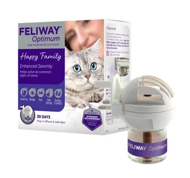 Feliway Optimum Starter Kit Plug-In Refill Diffuser 1 Feliway Optimum Starter Kit Plug-In Refill Diffuser