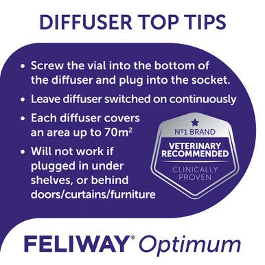 Feliway Optimum Refill Diffuser (30 Days) 4 Feliway Optimum Refill Diffuser (30 Days) - Image 4