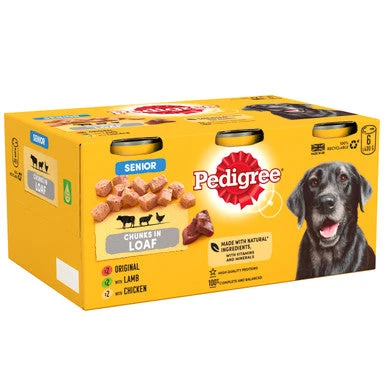 Pedigree Senior Wet Dog Food Tins - Meat Selection In Loaf 3 Pedigree Senior Wet Dog Food Tins - Meat Selection In Loaf - Image 3