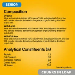 Pedigree Senior Wet Dog Food Tins - Meat Selection In Loaf 17 Pedigree Senior Wet Dog Food Tins - Meat Selection In Loaf -Pet Supplies I9491327 en 08 57337.1710539562.386.513