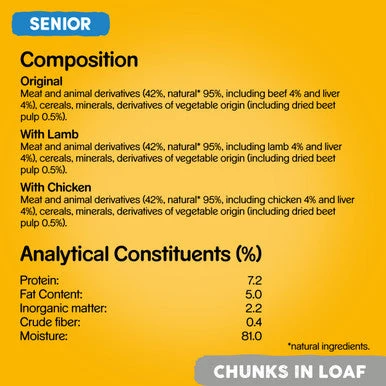 Pedigree Senior Wet Dog Food Tins - Meat Selection In Loaf 8 Pedigree Senior Wet Dog Food Tins - Meat Selection In Loaf - Image 8