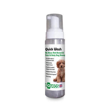 Aqueos Quick Wash Anti-Bacterial No Rinse Dog Shampoo 1 Aqueos Quick Wash Anti-Bacterial No Rinse Dog Shampoo