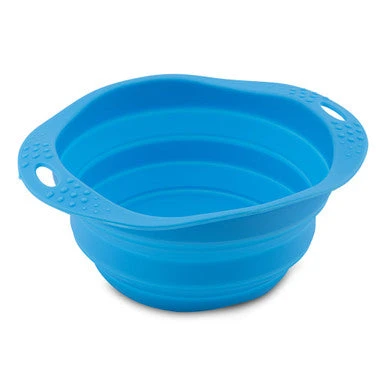 Beco Pets Collapsible Blue Dog Travel Bowl 1 Beco Pets Collapsible Blue Dog Travel Bowl