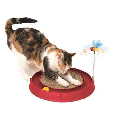 Catit Play Circuit Ball Red Cat Toy 1 Catit Play Circuit Ball Red Cat Toy