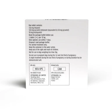 Drontal Tasty Bone Wormer Tablets Small/Medium Dog 2 Drontal Tasty Bone Wormer Tablets Small/Medium Dog - Image 2