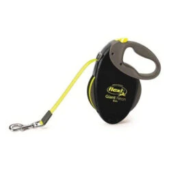 Flexi Neon Giant Tape Medium Black Dog Lead