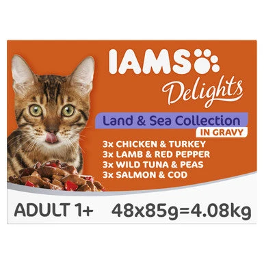 Iams Delights Adult Land & Sea Collection In Gravy Multipack 2 Iams Delights Adult Land & Sea Collection In Gravy Multipack - Image 2