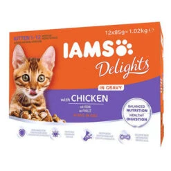 Iams Delights Kitten Chicken In Gravy Multipack