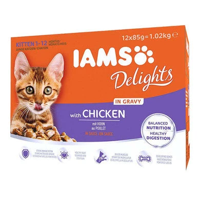 Iams Delights Kitten Chicken In Gravy Multipack 1 Iams Delights Kitten Chicken In Gravy Multipack
