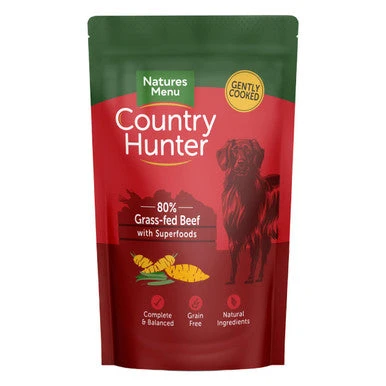 Natures Menu Country Hunter Beef Wet Dog Food Pouches 2 Natures Menu Country Hunter Beef Wet Dog Food Pouches - Image 2