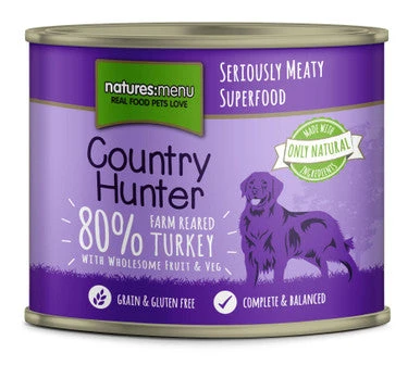 Natures Menu Country Hunter Farm Reared Turkey Wet Dog Food Cans 3 Natures Menu Country Hunter Farm Reared Turkey Wet Dog Food Cans - Image 3
