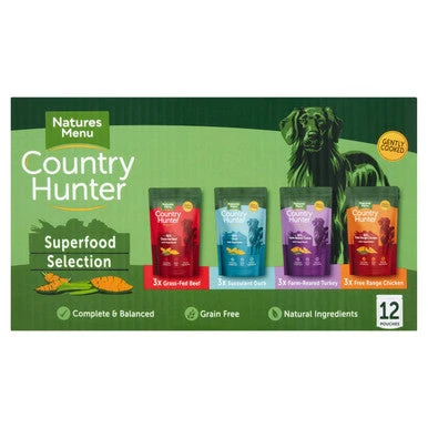 Natures Menu Country Hunter Superfood Selection Wet Dog Food Pouches 1 Natures Menu Country Hunter Superfood Selection Wet Dog Food Pouches