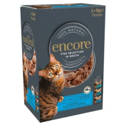 Encore Adult Wet Cat Food Pouches - Fish Selection In Broth