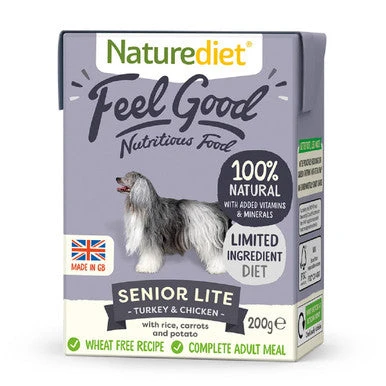 Naturediet Feel Good Senior Lite Complete Wet Dog Food 1 Naturediet Feel Good Senior Lite Complete Wet Dog Food