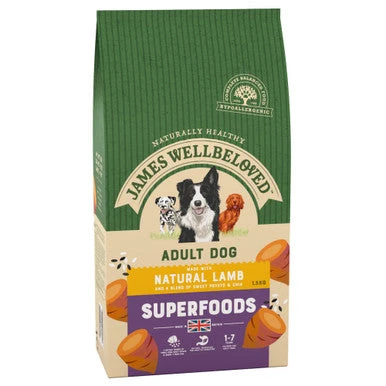 James Wellbeloved Superfoods Adult Lamb With Sweet Potato & Chia 1 James Wellbeloved Superfoods Adult Lamb With Sweet Potato & Chia