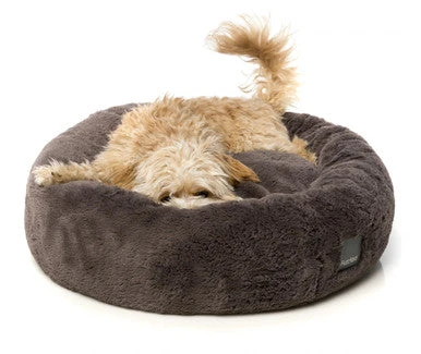 FuzzYard Dreameazzzy Cuddler Dog Bed - Truffle Grey 3 FuzzYard Dreameazzzy Cuddler Dog Bed - Truffle Grey - Image 3