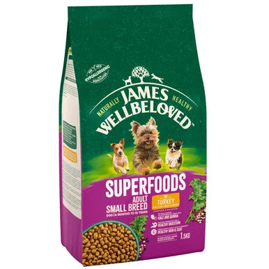 James Wellbeloved Superfoods Gluten-free Small Adult Dry Dog Food - Turkey, Kale & Quinoa 3 James Wellbeloved Superfoods Gluten-free Small Adult Dry Dog Food - Turkey, Kale & Quinoa - Image 3