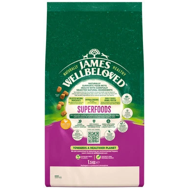James Wellbeloved Superfoods Gluten-free Small Adult Dry Dog Food - Turkey, Kale & Quinoa 4 James Wellbeloved Superfoods Gluten-free Small Adult Dry Dog Food - Turkey, Kale & Quinoa - Image 4