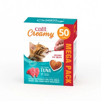 Catit Creamy Grain-free Adult Cat Treats - Tuna 2 Catit Creamy Grain-free Adult Cat Treats - Tuna - Image 2