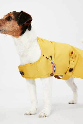 Joules Antique Dog Raincoat - Gold 6 Joules Antique Dog Raincoat - Gold - Image 6