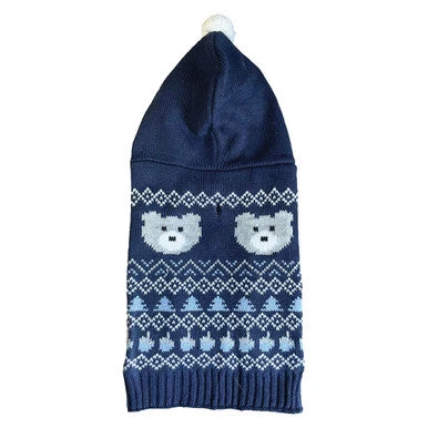 Happy Pet Christmas Cosy Knit Hooded Bear Dog Jumper 1 Happy Pet Christmas Cosy Knit Hooded Bear Dog Jumper