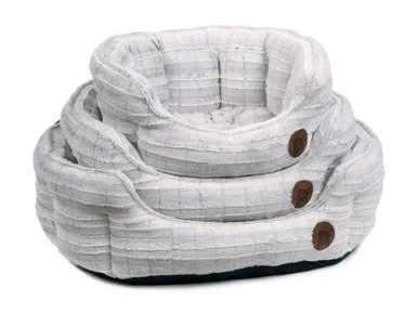 Petface White Plush Oval Large Dog Bed 2 Petface White Plush Oval Large Dog Bed - Image 2
