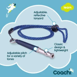 Coachi Professional Whistle For Dogs - Navy -Pet Supplies I9659283 en 05 34648.1710539889.386.513