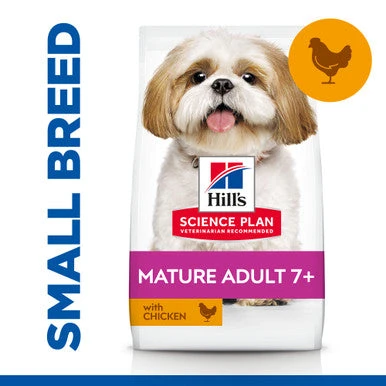 Hill's Science Plan Mature Adult 7+ Small & Mini Dry Dog Food - Chicken 2 Hill's Science Plan Mature Adult 7+ Small & Mini Dry Dog Food - Chicken - Image 2