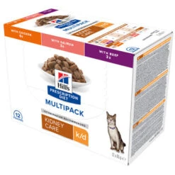 Hill's Prescription Diet K/d Kidney Care Wet Cat Food - Chicken, Beef, Salmon