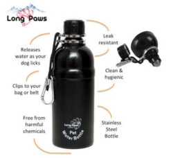 Long Paws Lick 'n Flow Stainless Steel Dog Water Bottle 7 Long Paws Lick 'n Flow Stainless Steel Dog Water Bottle -Pet Supplies I9684300 en 04 76443.1710539946.386.513