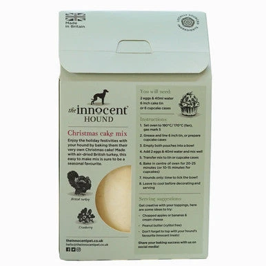 The Innocent Hound Adult & Puppy Air Dried Dog Treat - Christmas Cake Mix With British Turkey 2 The Innocent Hound Adult & Puppy Air Dried Dog Treat - Christmas Cake Mix With British Turkey - Image 2