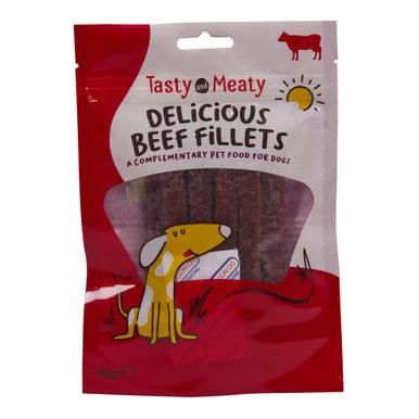 Tasty And Meaty Delicious Beef Fillets Adult Dog Treat 1 Tasty And Meaty Delicious Beef Fillets Adult Dog Treat