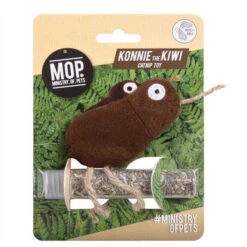 Ministry Of Pets Konnie The Kiwi Catnip Tube Cat Toy